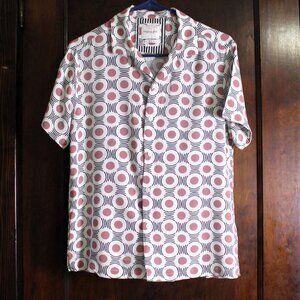 Denim & Flower by Ricky Singh Polka Dot Shirt Medium